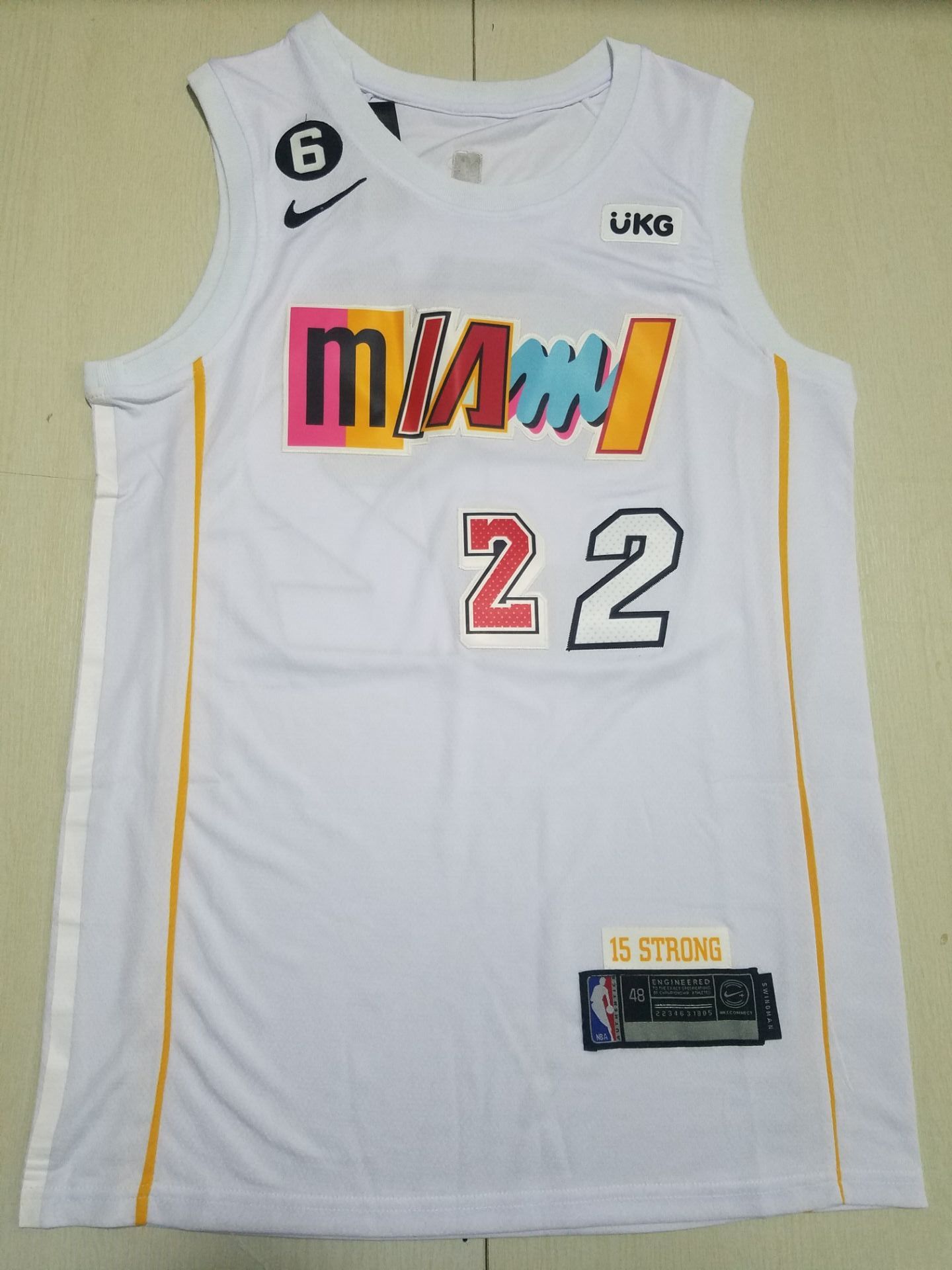 Men Miami Heat #22 Butler White City Edition 2022 Nike NBA Jersey
